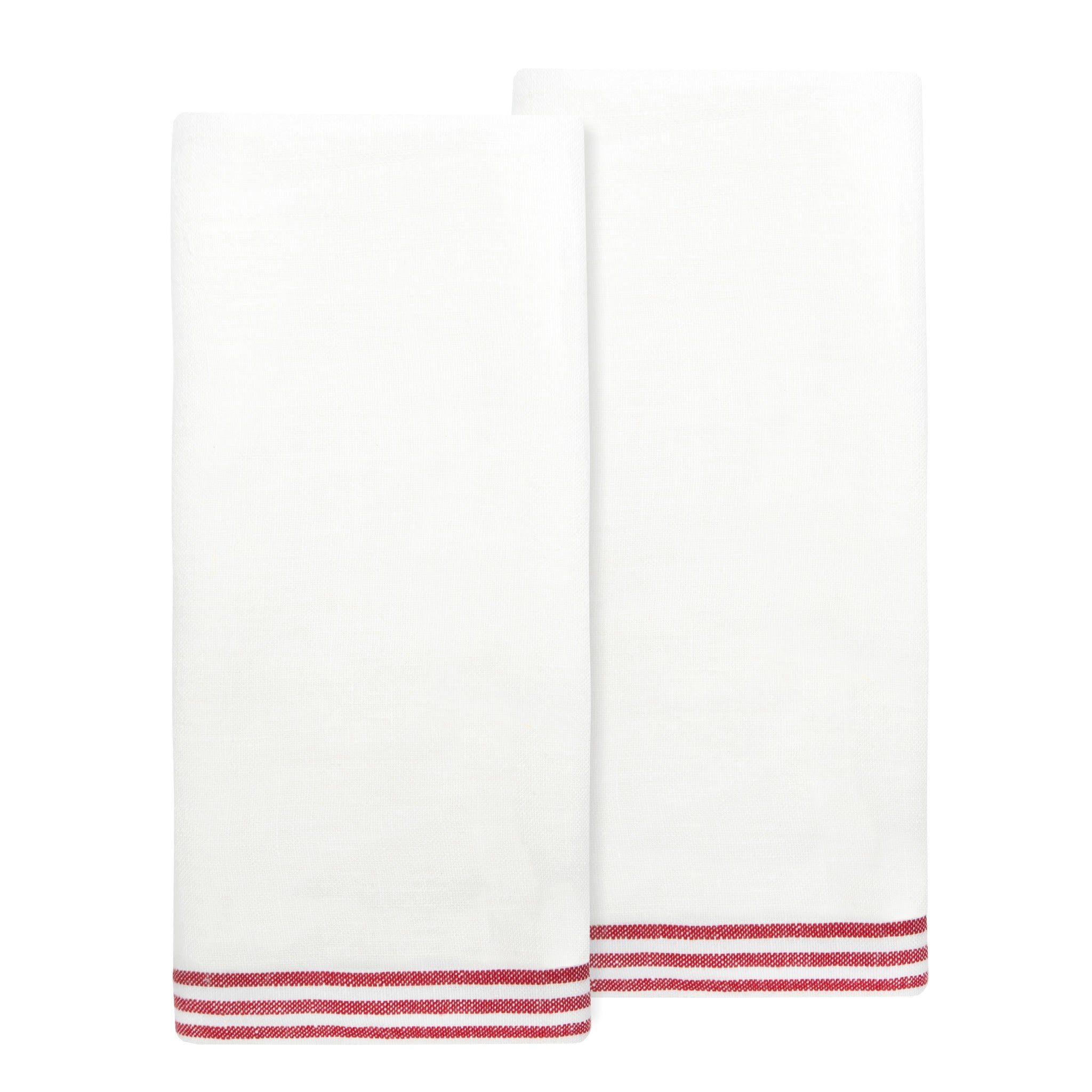 Alsace White Tea Towels 20x30 - Set of 2