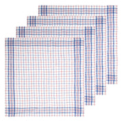 Bistro Napkin 20x20 - Blue & Red - Set of 4