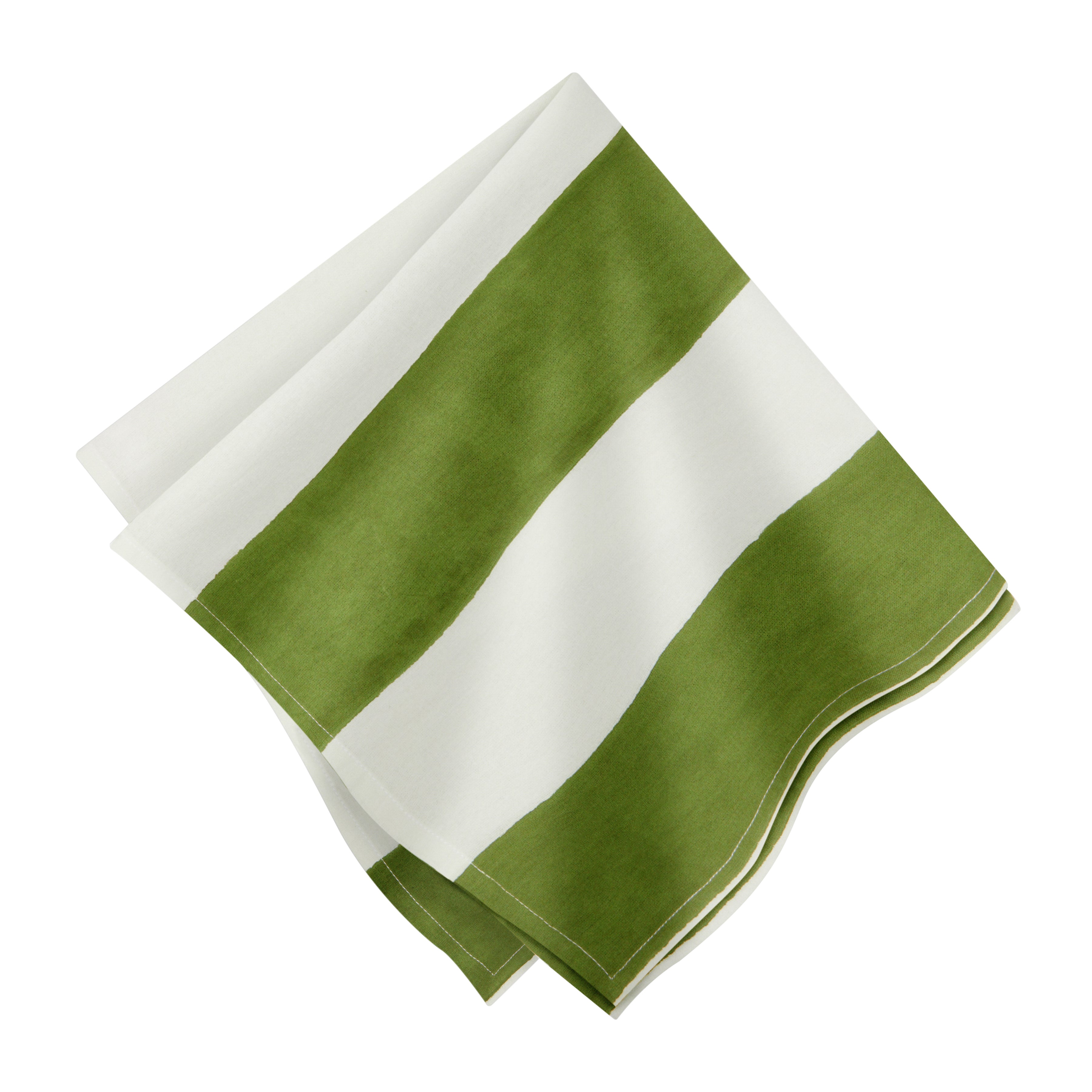 St. Tropez Vert Stripe Napkins, Set of 6