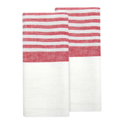 Brittany White Tea Towels 20x30 - Set of 2