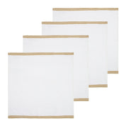 Alsace White Napkins 20x20 - Set of 4