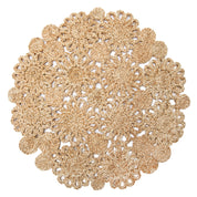 Daisy Jute 15" Round Placemat - Set of 4