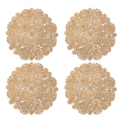 Daisy Jute 15" Round Placemat - Set of 4