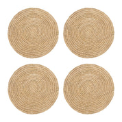 Classic Round Natural Placemat 38cm - Set of 4