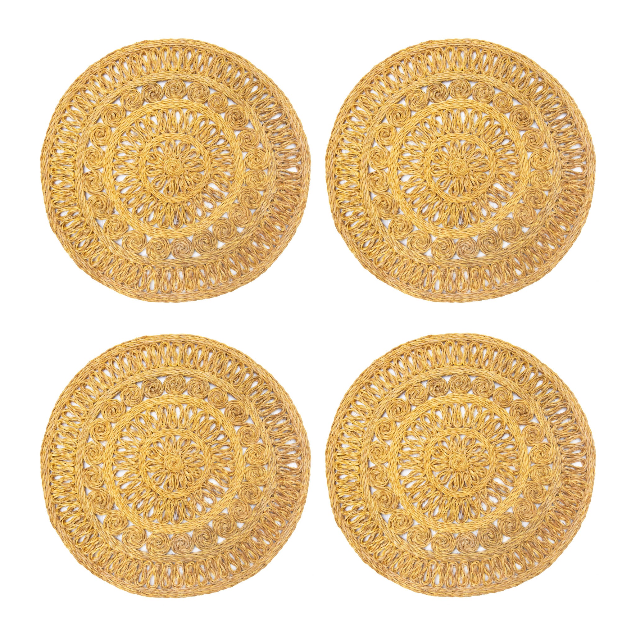 Circolo Abaca Round Placemat - Set of 4