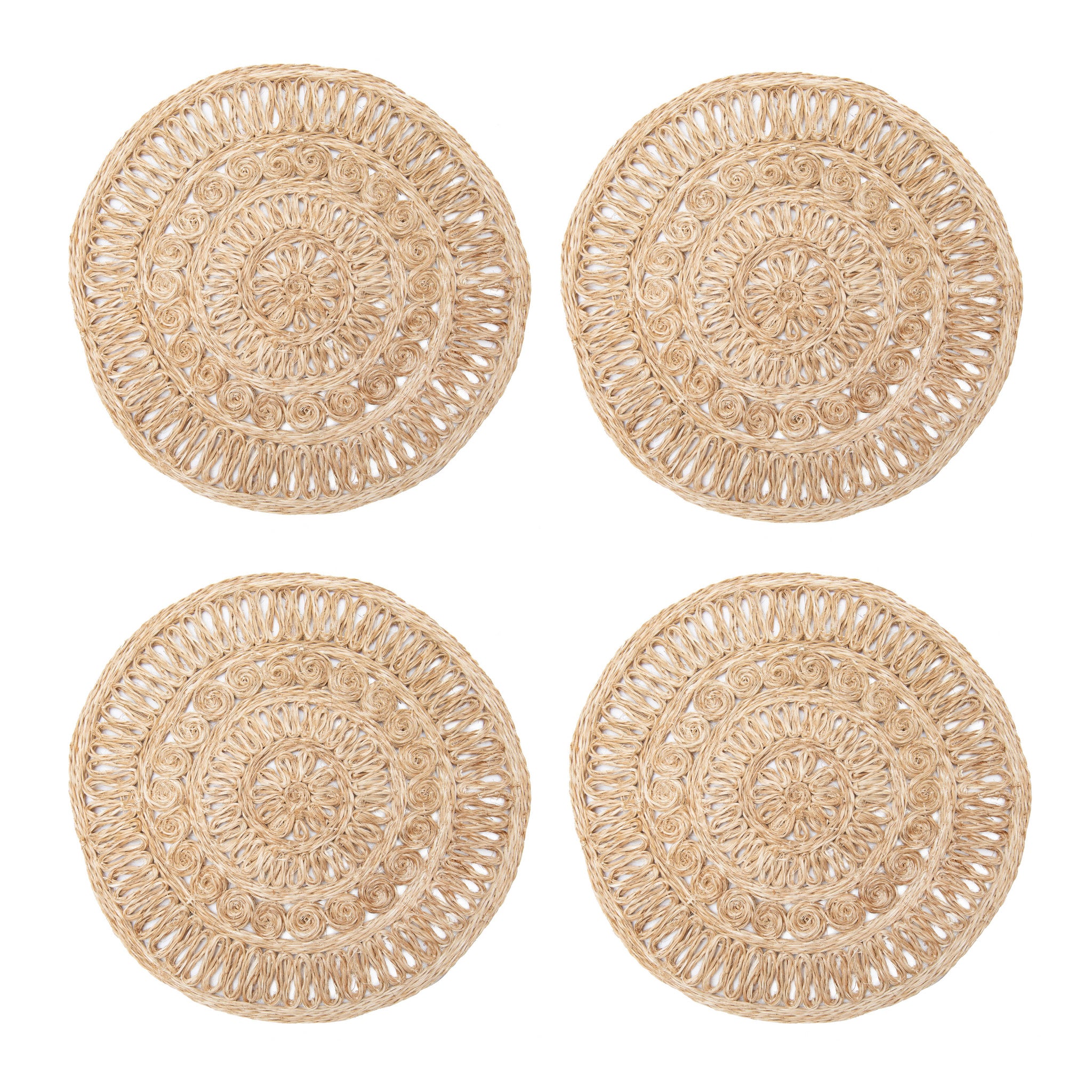 Circolo Abaca Round Placemat - Set of 4