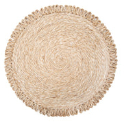 Loopy Abaca 15" Round Placemat - Set of 4