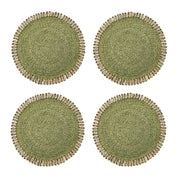 Loopy Abaca 15" Round Placemat - Set of 4