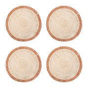 Loopy Abaca 15" Round Placemat - Set of 4