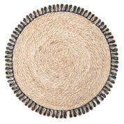 Loopy Abaca 15" Round Placemat - Set of 4