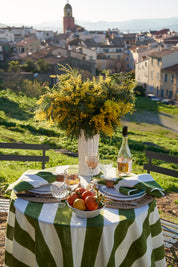 French Tablecloth St. Tropez Vert Stripes