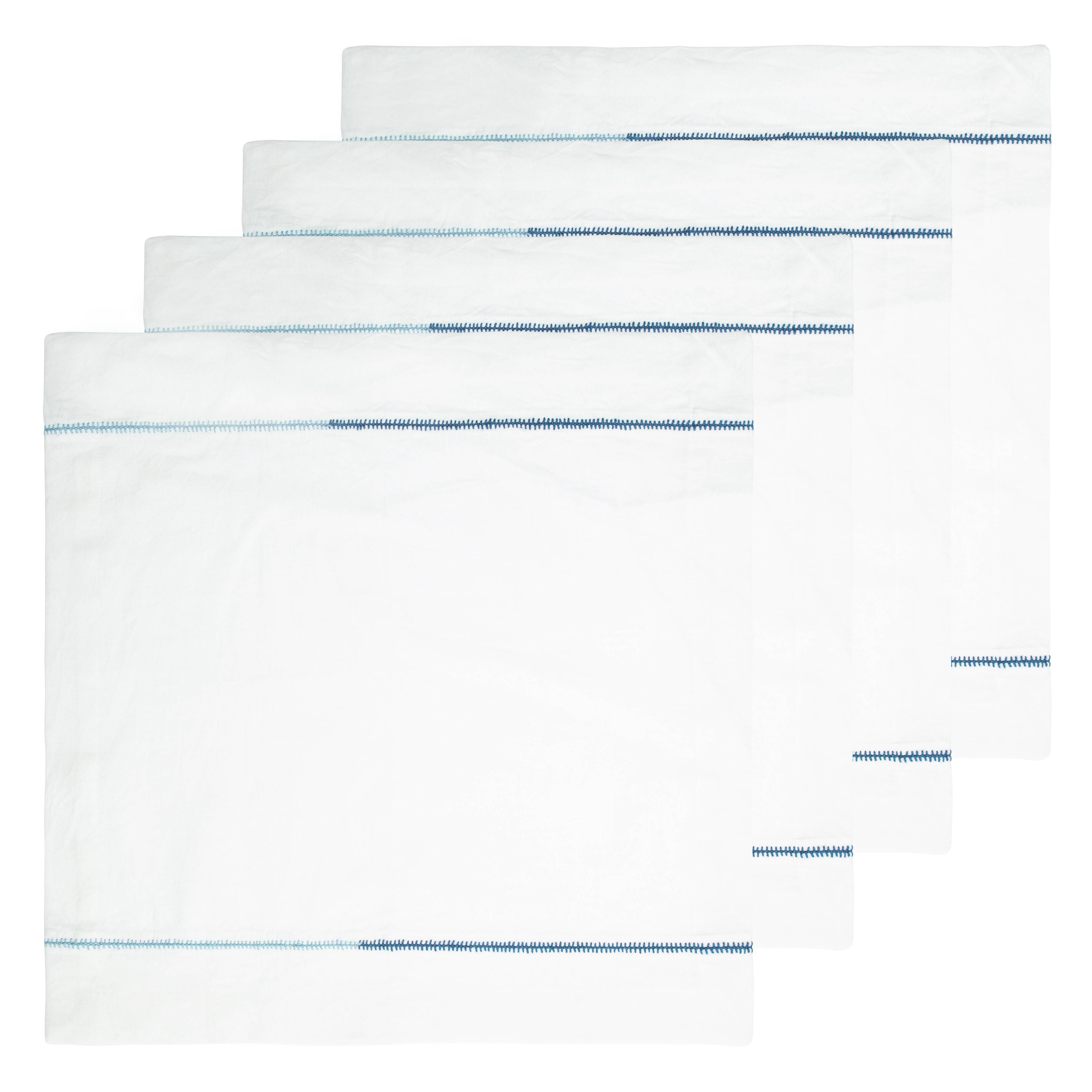 Embroidery White Napkins 20x20" + 1.5" Hem