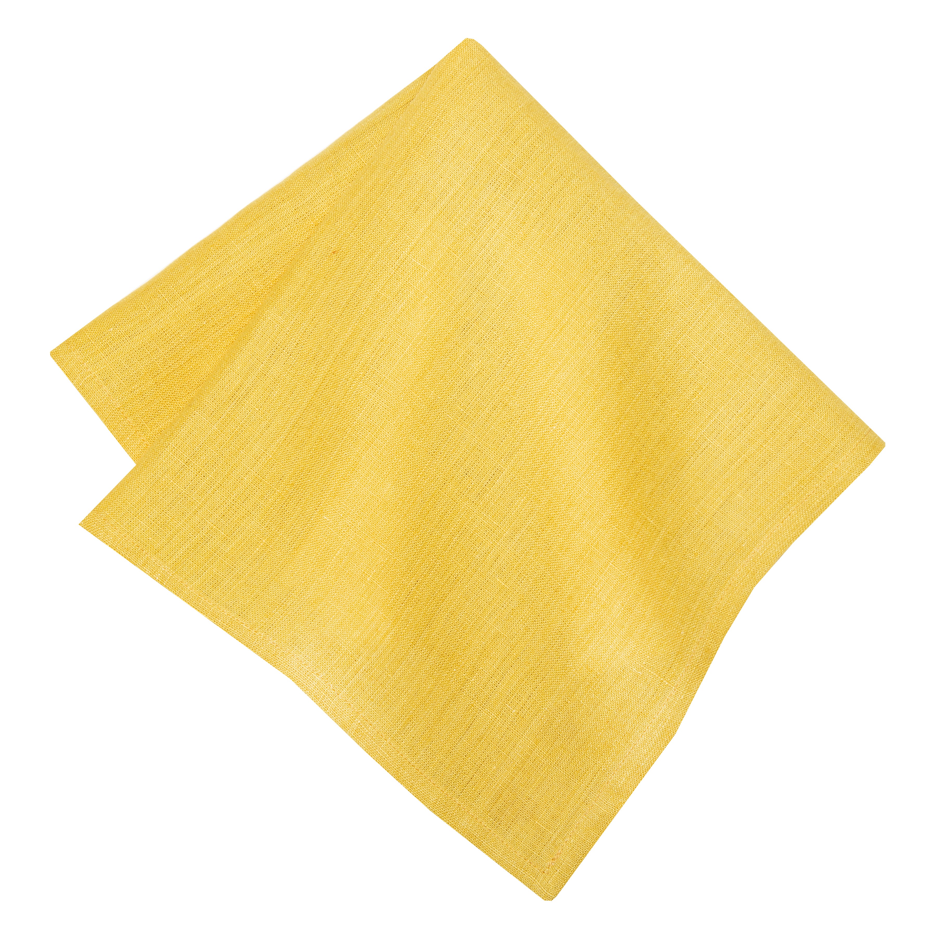 20x 20 Crushed Taffeta Napkin - Canary Yellow 61316(1pc)