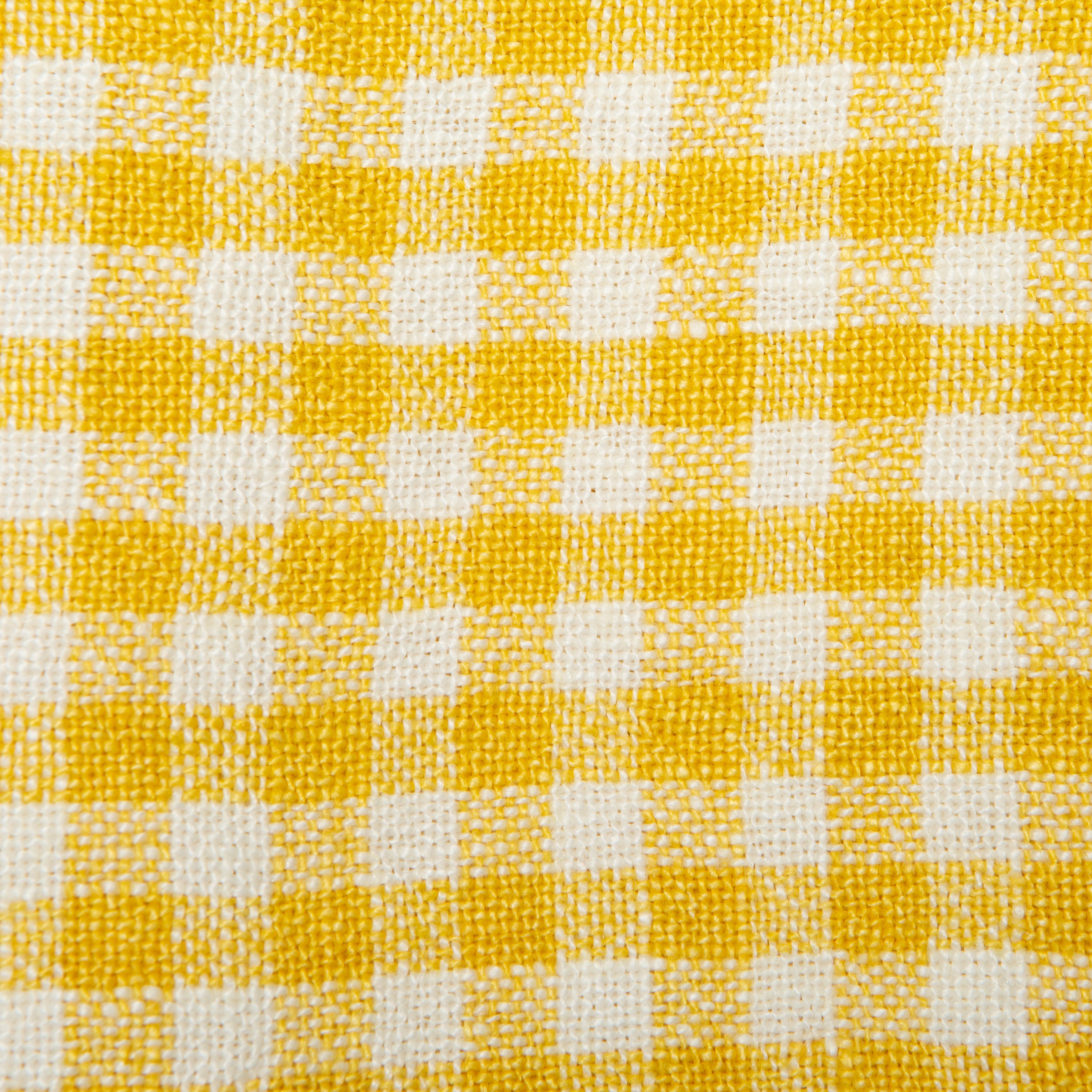 Two-Tone Gingham Dijon & Grey Napkins 20x20 - Set of 4