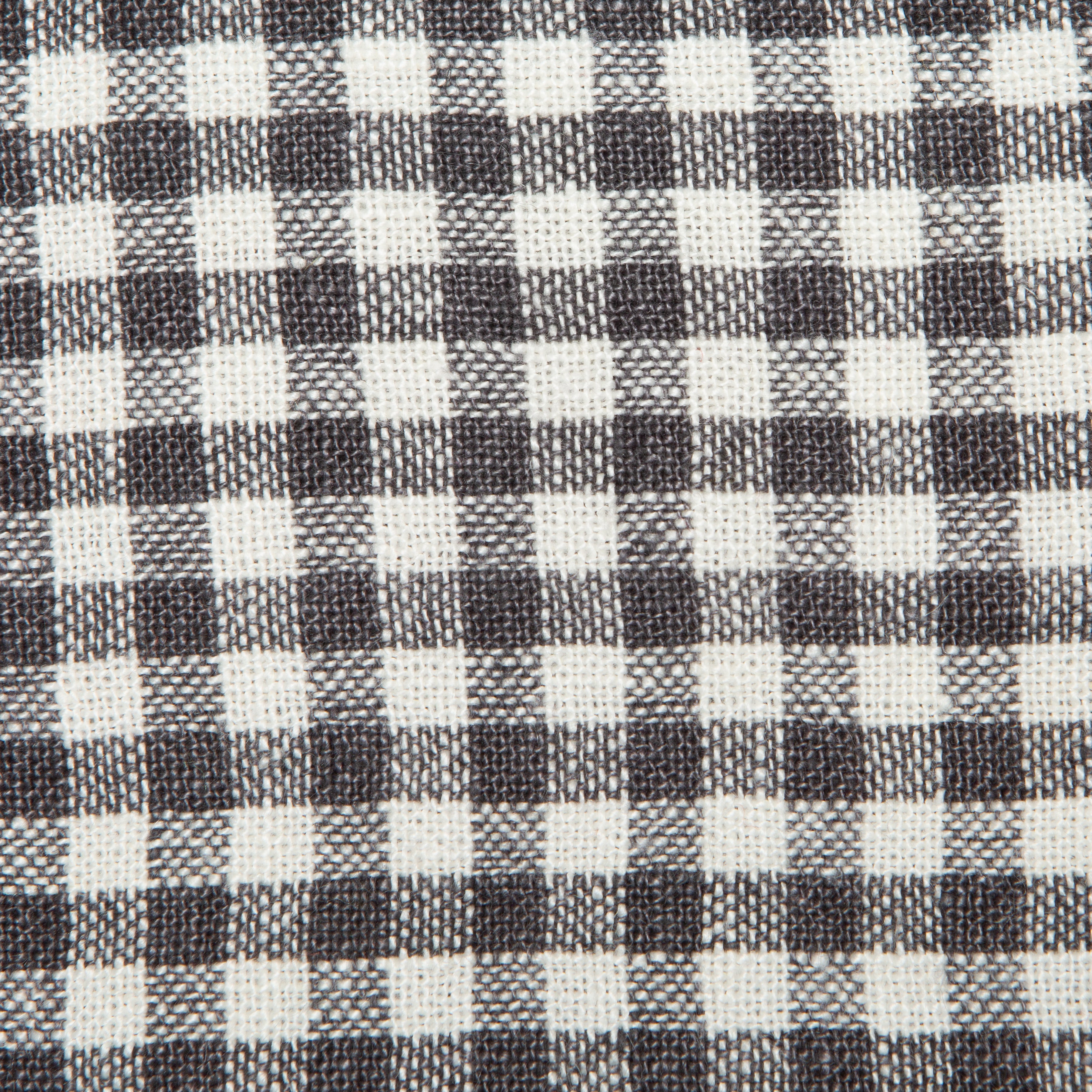 Two-Tone Gingham Grey & Dijon Towels 20x30 - Set of 2