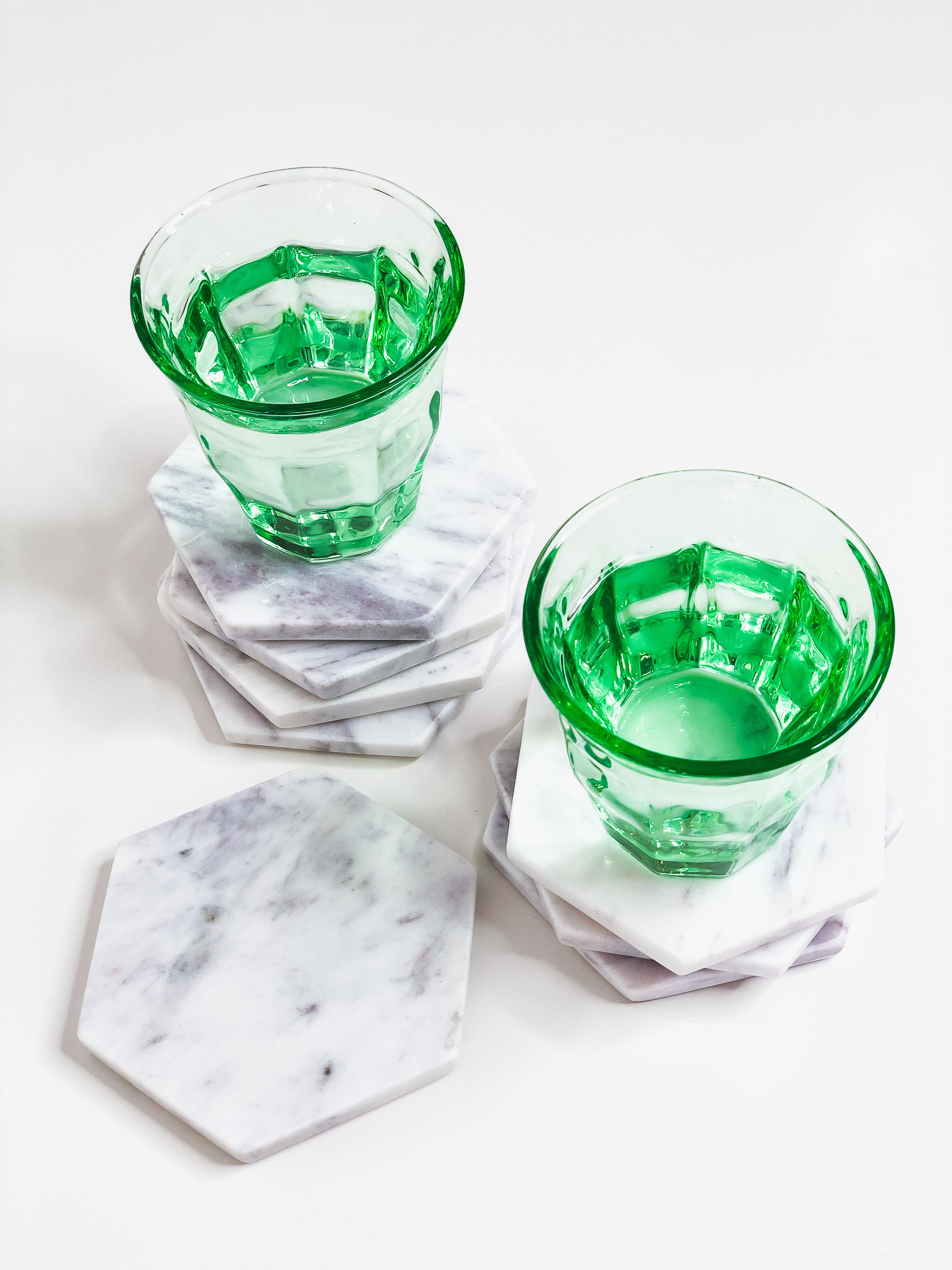 Bistro Glass Green 8oz- Set of 6