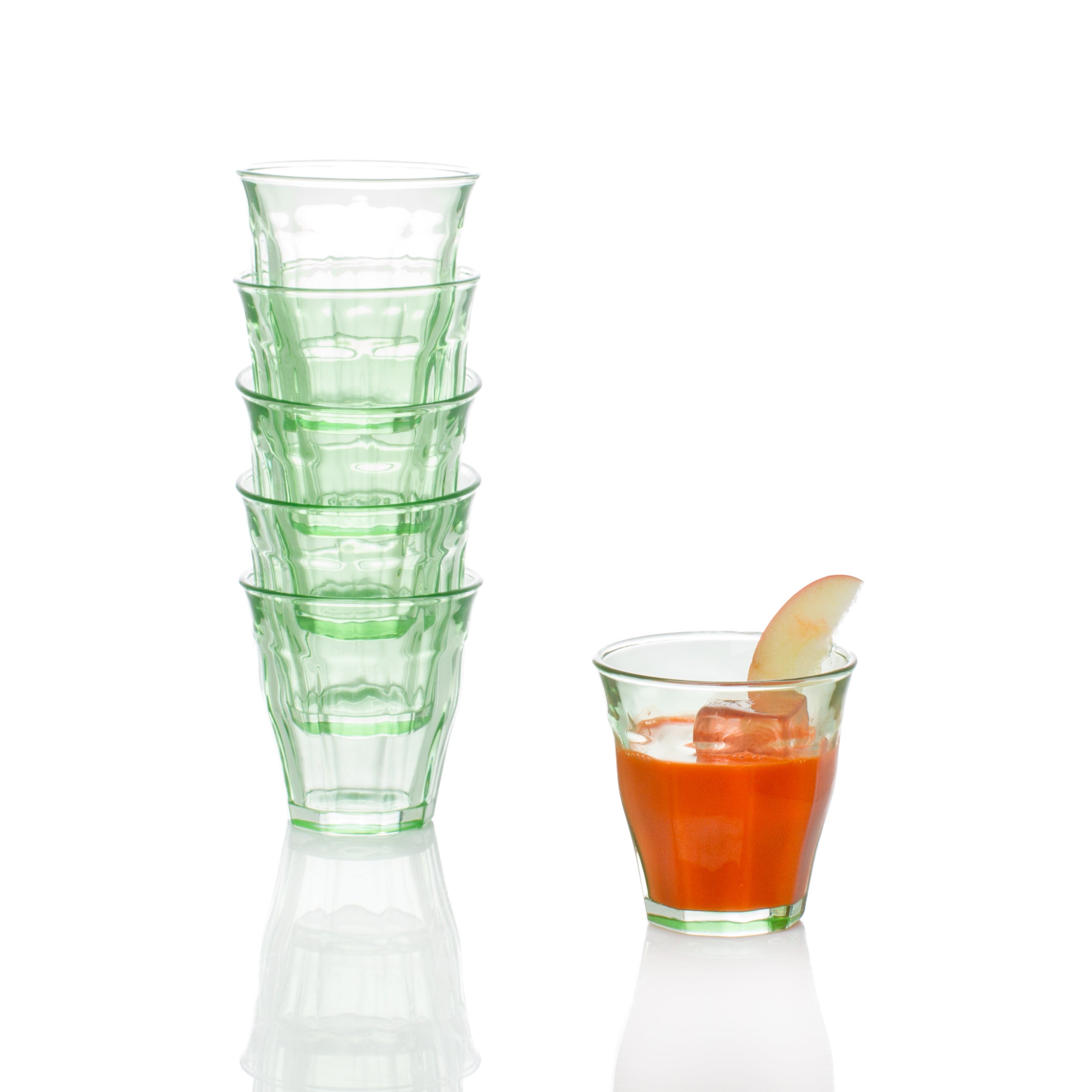 Bistro Glass Green 8oz- Set of 6