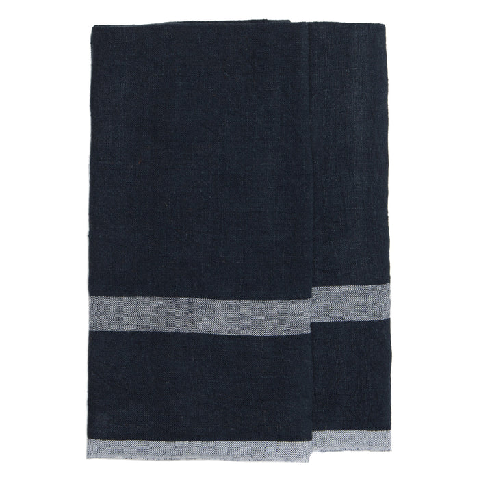 Laundered Linen Towels, Set of 2